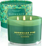 Luxury Pine Scented Candle by GLOWENCE