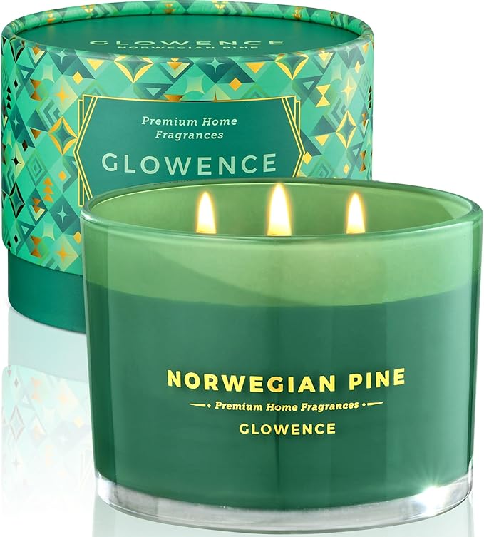 Luxury Pine Scented Candle by GLOWENCE