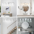 LED Modern Bathroom Light Fixtures Over Mirror, 5-Light Brushed Nickel Vanity - Image 7