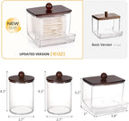 Tbestmax Qtips Holder Dispenser, 10 Cotton Ball/Swabs Storage Containers - Image 2