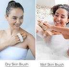 OPAZ 2-Pack Dry Body Brush – Natural Boar Bristles, Ergonomic Cotton Strap – - Image 5