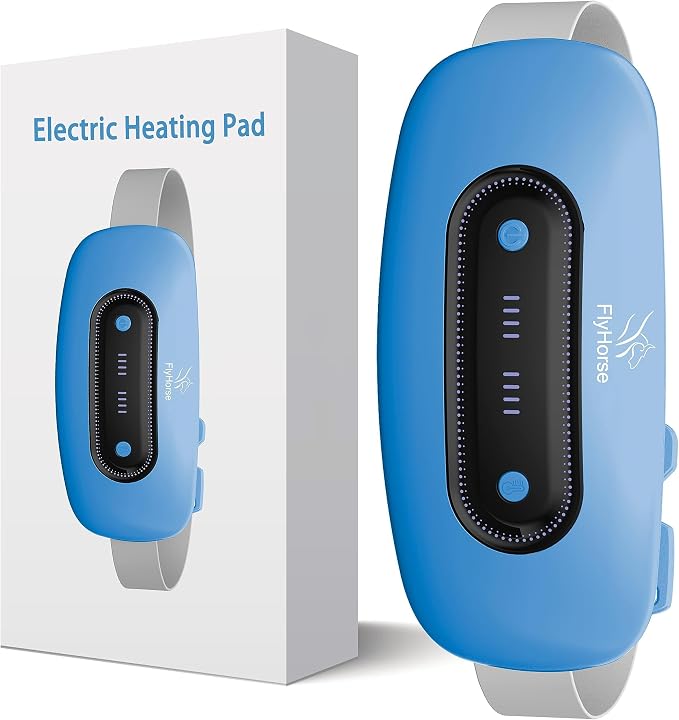 Electric Heating Pad, Portable Cordless Menstrual Heating Pad by Flyhorse