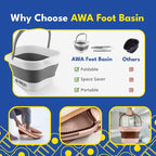 Foot Soaking Tub for Soaking Feet, Collapsible Foot Tub, Foot Bath Soak Tub - Image 5