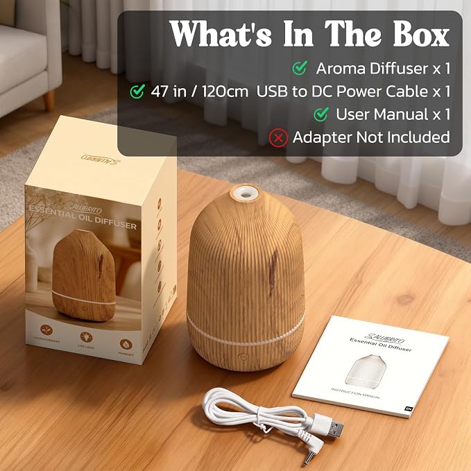 Essential Oil Diffuser, 100ml Aromatherapy Diffuser, Mini Ultrasonic Diffuser - Image 8