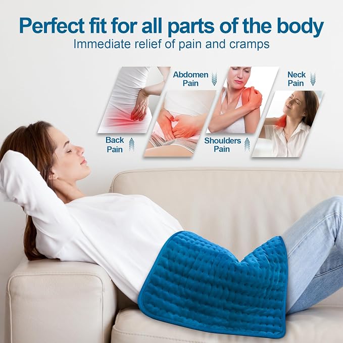 Heating Pad for Back, Electric Heating Pads for Cramps/Abdomen/Waist/Shoulder - Image 3