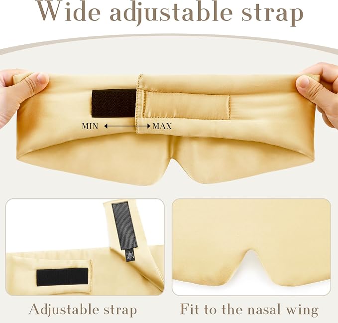 SECZIPE 100% Mulberry Silk Sleep Mask Eye Mask - Image 4
