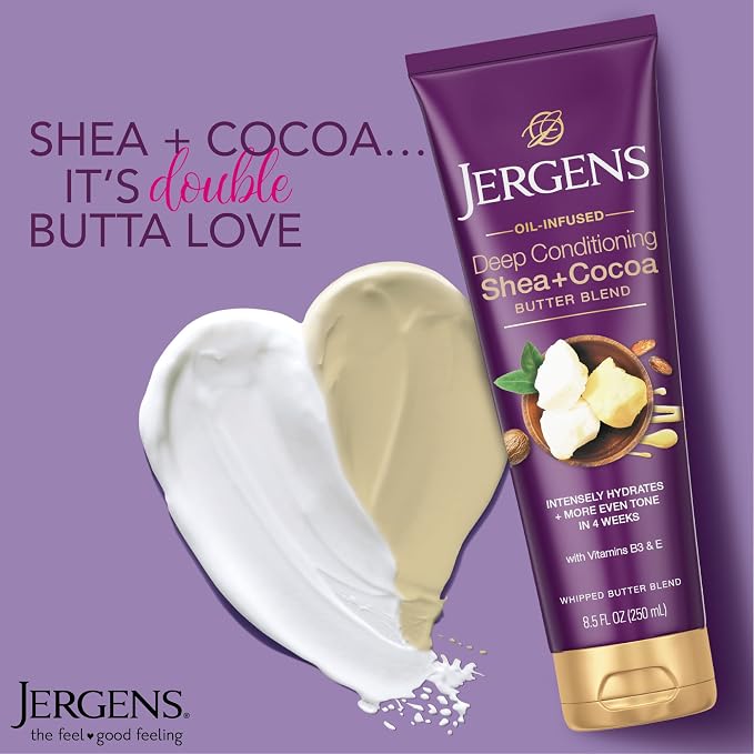 Jergens Shea and Cocoa Whipped Body Butter Lotion, Tone Enriching Hand And Body - Image 5
