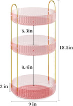 Rotating Makeup Organizer Countertop, Skincare Organizers, Spinning Perfume - Image 2