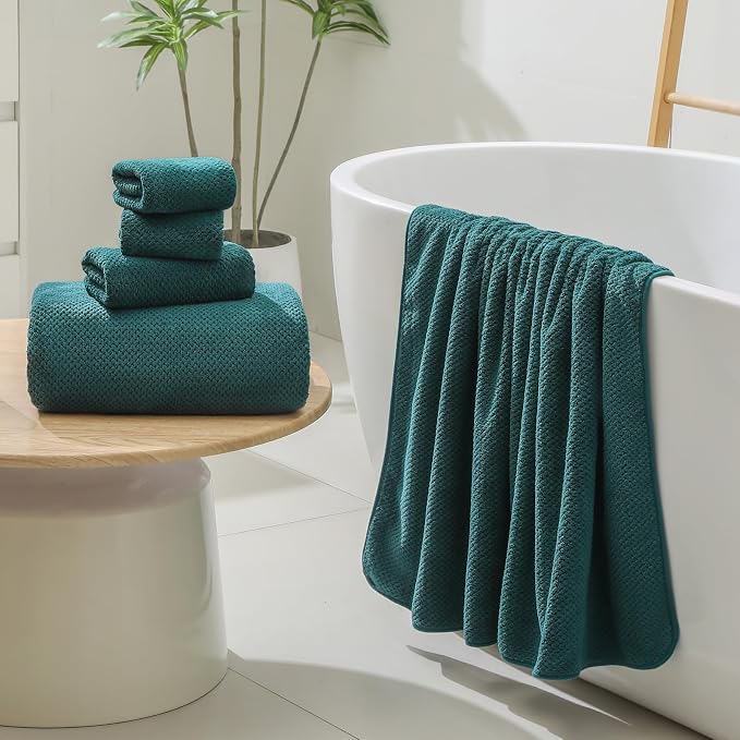 YTYC 29x59 Inch Bath Towels Set of 6 Large, Super Soft Lint Free Lightweight - Image 2