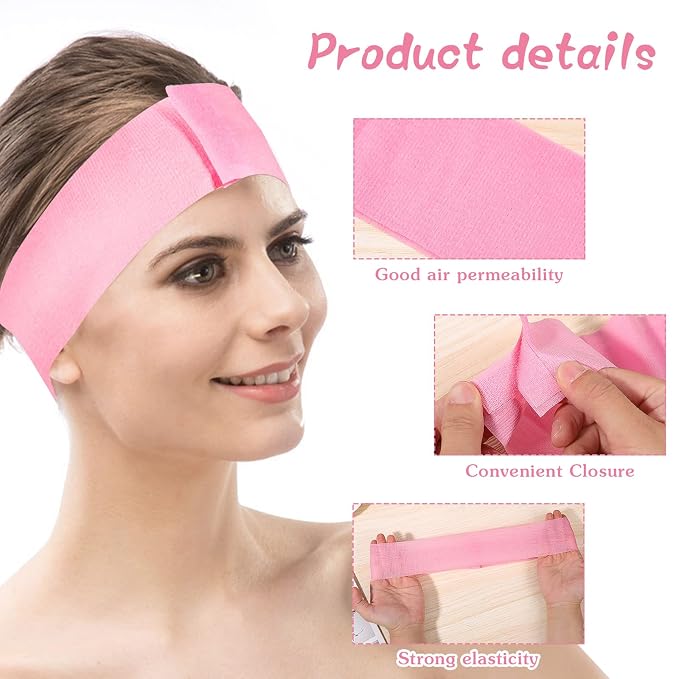 Pimoys 30 Count Disposable Headbands - Image 4