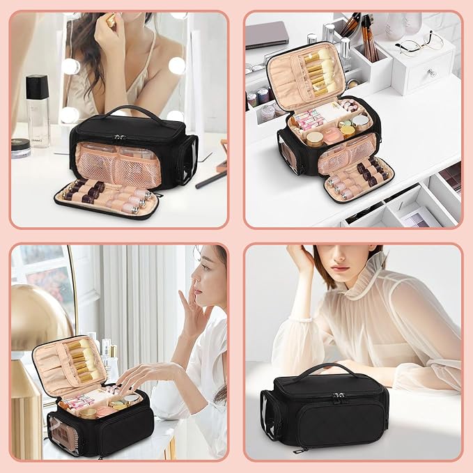 OCHEAL Makeup Bag, Travel Makeup Organizer Bag - Image 8