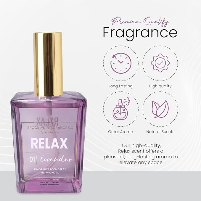 Brooklyn Fragrance Co. BFC-Spa Room Spray – Premium Relax Lavender Scent - Image 3