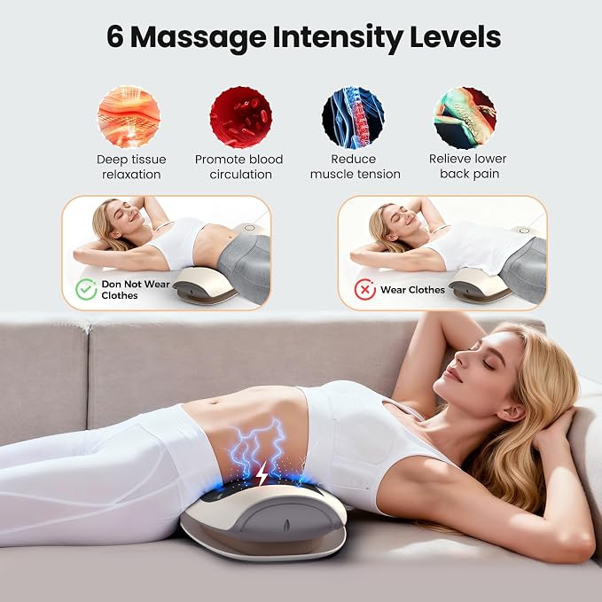 Lower Back Massager with Heat, Back Stretcher - Image 5