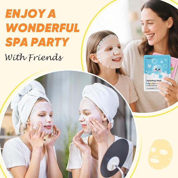 60 Pack Bulk Collagen Facial Masks, moisturizing & Hydrating Face Masks - Image 3