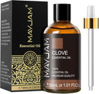 MAYJAM Clove Bud Essential Oil, Premium Pure Essential Oils, 1.01FL.OZ Clove by MAYJAM