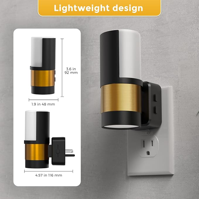 L LOHAS LED Night Lights Plug into Wall, Plug in Night Light, Soft White/Cool - Image 6