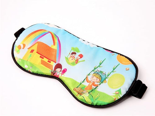 100% Natural Silk Sleep Eye Mask Kids, Cute Night Sleeping Mask - Image 2