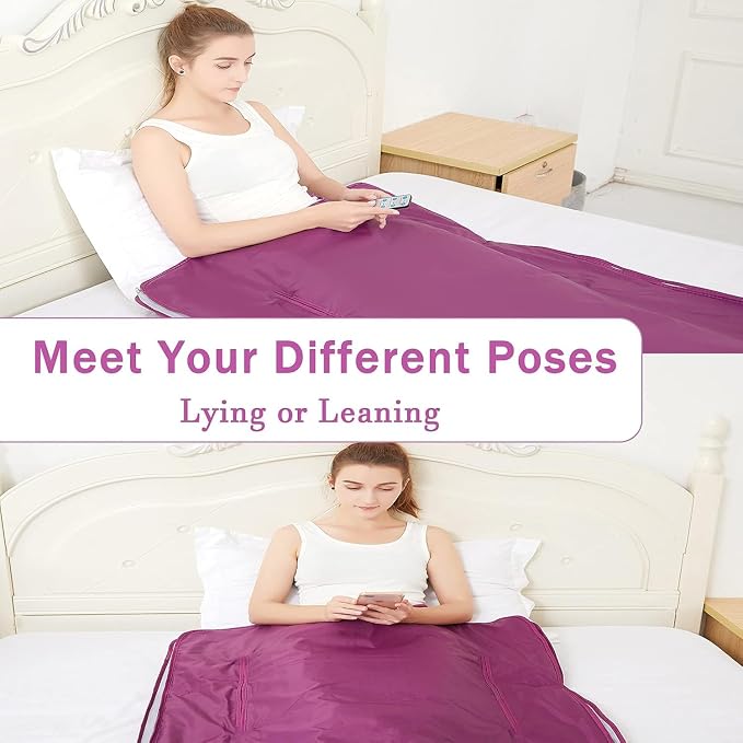 Natural Jade and Tourmaline Heat Far Infrared Sauna Blanket Home Sauna Bed - Image 6