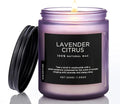 M&SENSE Lavender Citrus Scented Candles, 7.05oz Organic Soy Wax, 50 Hours Clean by MSENSE