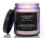 M&SENSE Lavender Citrus Scented Candles, 7.05oz Organic Soy Wax, 50 Hours Clean by MSENSE