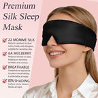 Silk Sleep Eye Mask for Side Sleeper Men Women, Eye Mask Sleeping 100% 22 Momme - Image 2