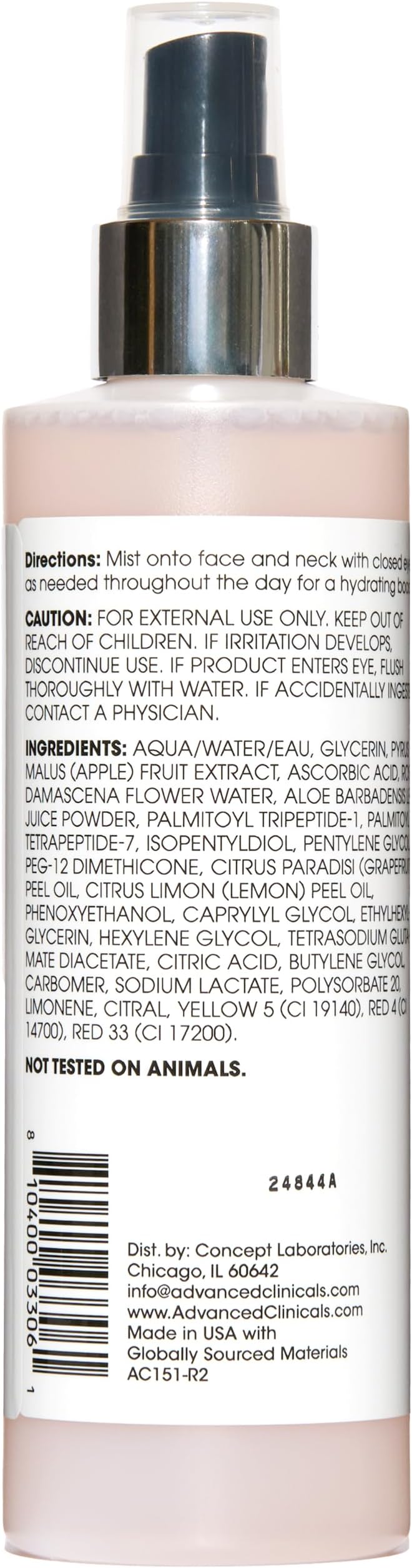 Advanced Clinicals Vitamin C Glow Facial Mist Toner - Image 10