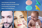 9-in-1 Face Scrubber Face Cleaning Brushes Super Soft Silicone Cleanser Brush - Image 2