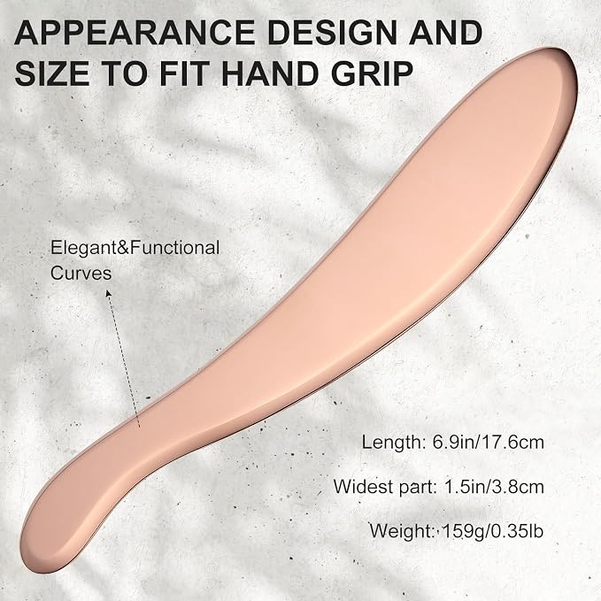 MagEnergy Gua Sha Tool Pure Copper Scraping Back Massager Guasha Board - Image 5