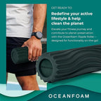 Oceanfoam Ripple Travel Foam Roller Firm Mini Foam Roller - Image 3
