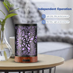 EQUSUPRO Essential Oil Diffuser 150ml Black Metal Aromatherapy Oil Diffuser - Image 4