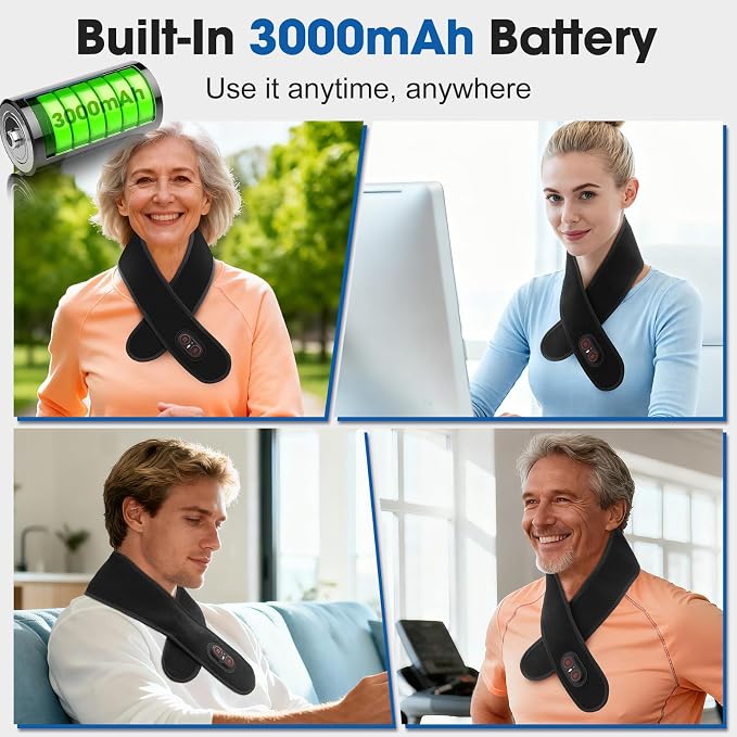 Cordless Neck Heating Pad for Pain, Neck Massager - Image 4