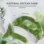 2 in 1 Jade Stone Gua Sha Massage Tool, Large Guasha Muscle Scraper Tools Set - Image 5