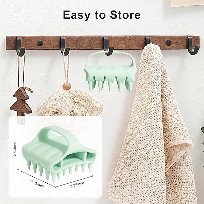RHOS Shampoo Brush, Soft Silicone Scalp Scrubber, Scalp Massager - Image 7