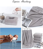 Lumimi Towels 6 Piece Soft Microfiber Bath Towel Set Salon Gym Yoga Travel - Image 6
