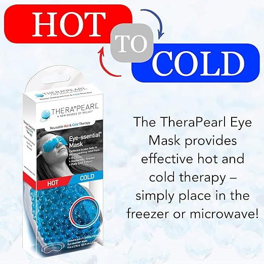 Eye Mask by TheraPearl, Ice Pack, Flexible Gel Beads - Image 4