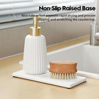 Fast Water Absorption Sink Organizer Tray Set, Faucet Splash Guard - Image 7
