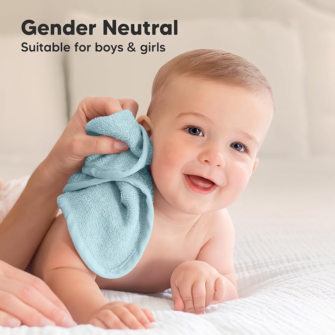 6-Pack Baby Washcloths – Soft Absorbent Viscose from Bamboo Washcloths - Image 8