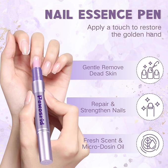 Cuticle Oil Pusher Pens, 4-in-1 Ceramic Cuticle Remover & Cuticle Oil in a Pen - Image 2