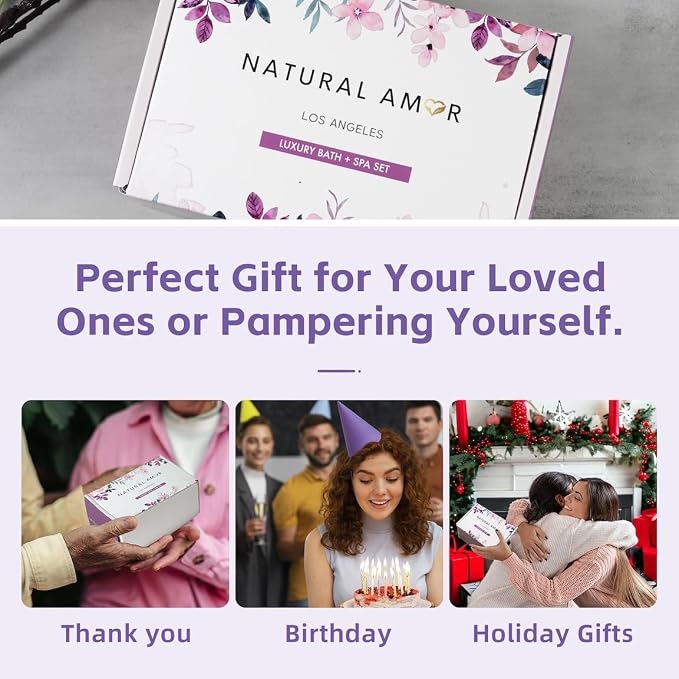 Natural Amor Bath & Spa Gift Set - Image 3