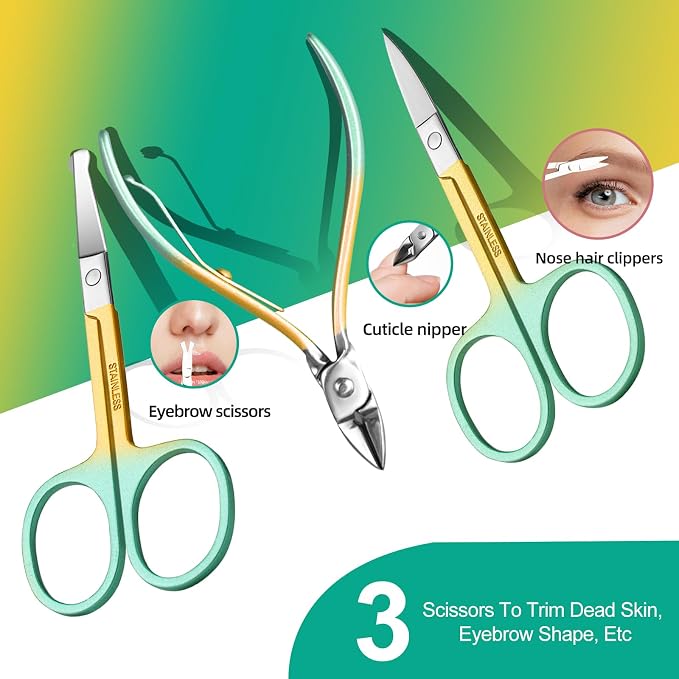 Manicure Set 30 in 1 Nail Clippers Set, Nail Manicure Kit - Image 4