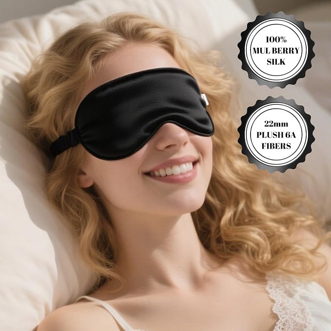 100% Pure Mulberry Silk Eye Mask - Image 4