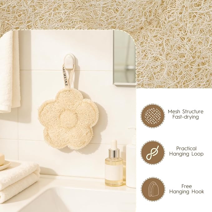 Natural Loofah Exfoliating Body Scrubber Made - Image 6