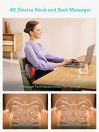 SKG Shiatsu Back Massager for Pain Relief Deep Tissue - Image 4