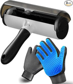NVNAN Pet Hair Remover & Pet Grooming Gloves Set by NVNAN