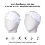 2 Pack White Wide Headbands for Women - Image 7