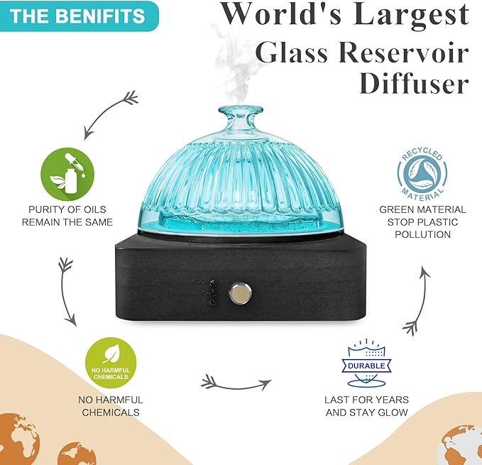 Glass Dome Essential Oil Diffuser - Image 7