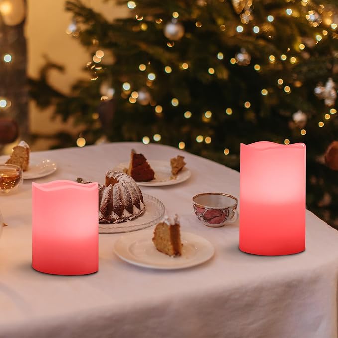 JUNPEI Flameless Led Battery Operated Candles: Flickering Electric Candles 4" - Image 5