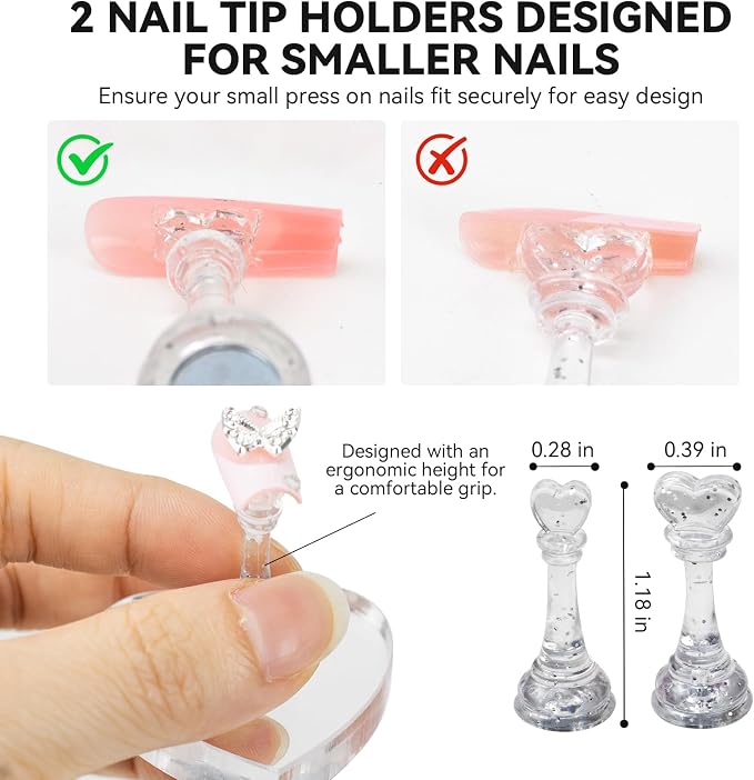 Nail Stands for Press On Nails Painting Display Practice, Powerful Magnetic - Image 4