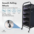 ELITE BAY-Hairdressing Trolley- Metal Salon Rolling Cart Organizer.Durable - Image 3