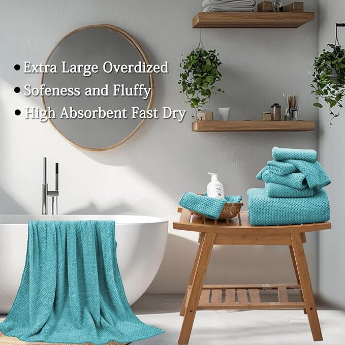 Hailea Extra Large Bath Towels Set 35x70 Inches - Image 4